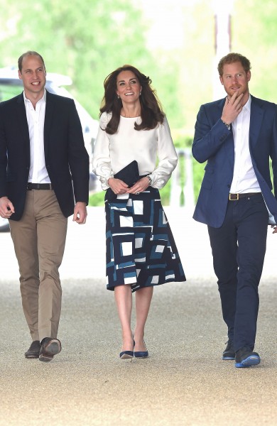 Wills and Kate and Harry