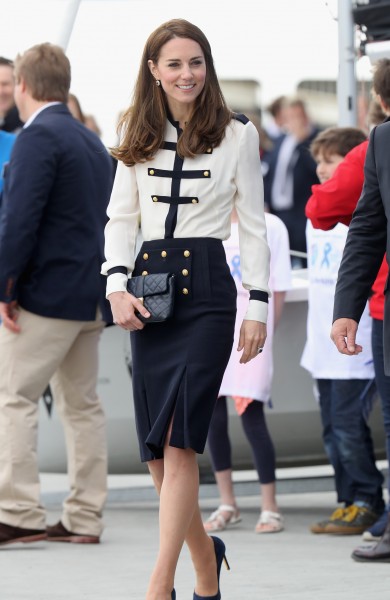 The Duchess of Cambridge Visits Land Rover BAR And The 1851 Trust