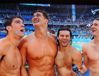 Michael Phelps, Nathan Adrian, Cody Miller,  Ryan Murphy