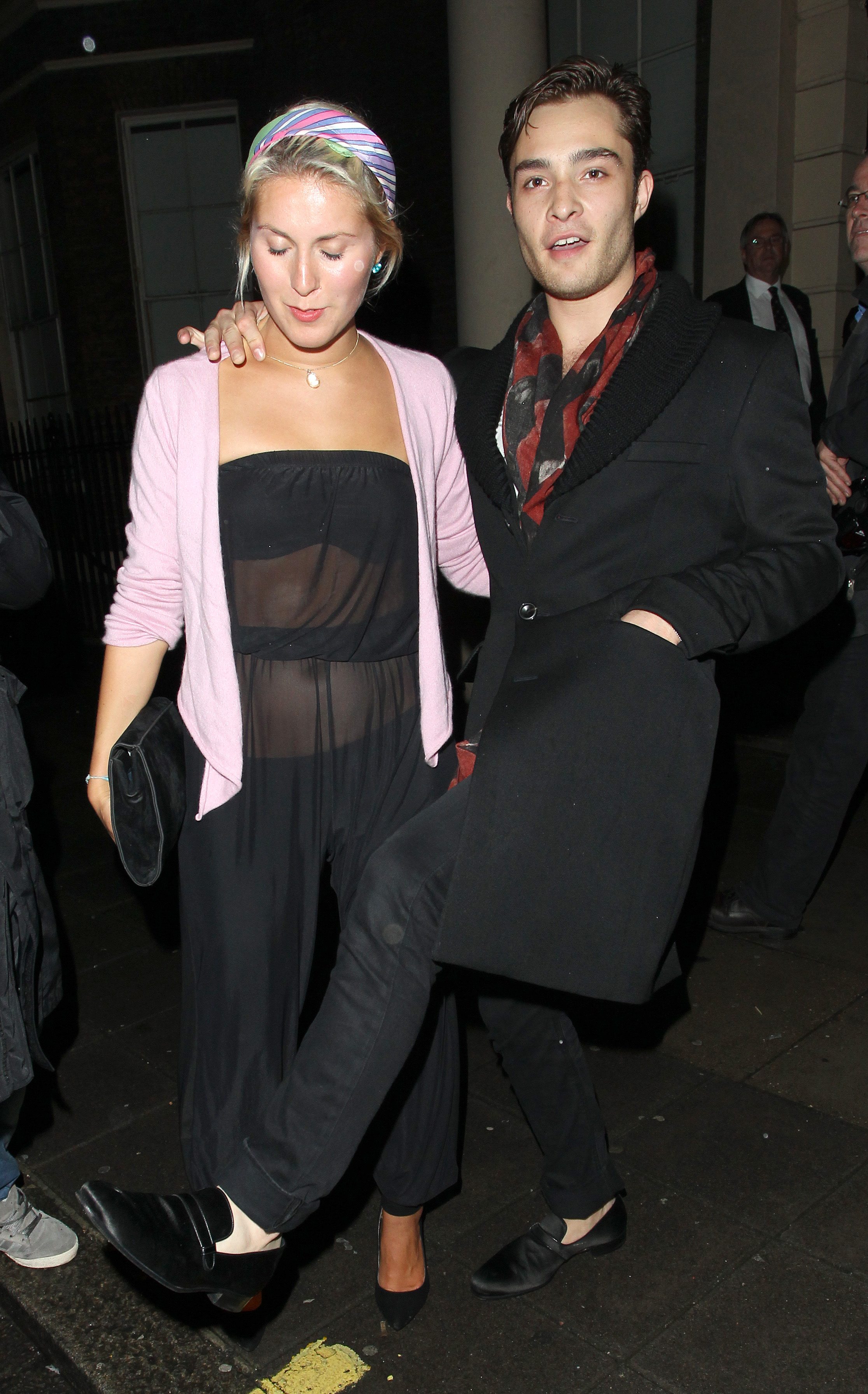 Ed Westwick leaving The Tamara Drewe Premier Afterparty at Home House in London