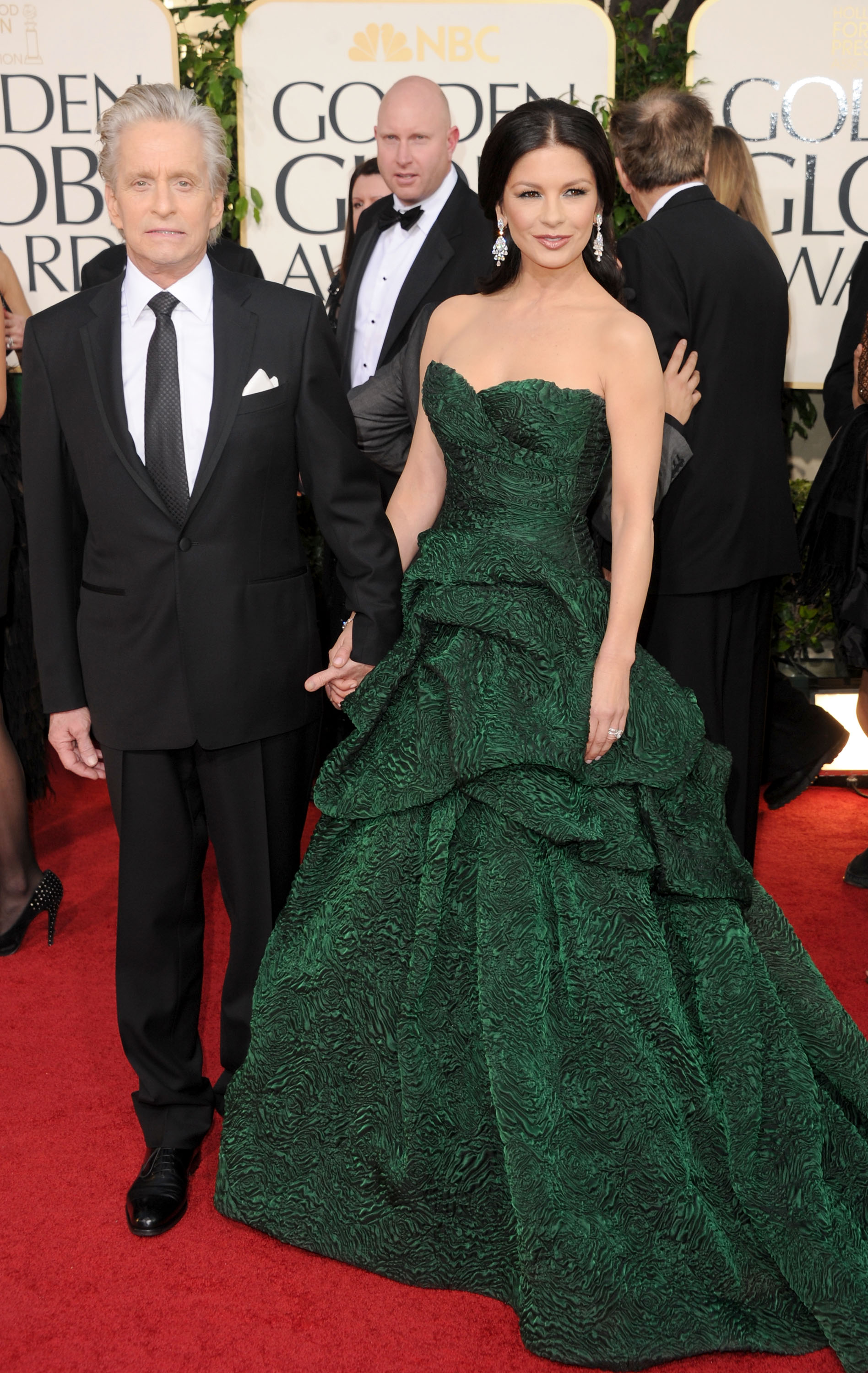 catherine zeta jones dress golden globes 2019