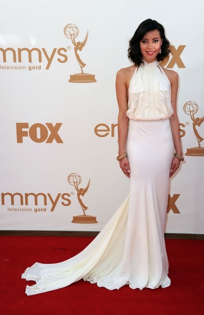 martha plimpton red dress Martha Plimpton attends the Governors Ball during the Academy of Television Arts & Sciences 63rd Primetime Emmy Awards