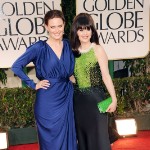 Golden Globes Fab and Fug Carpet: The Sisters Deschanel