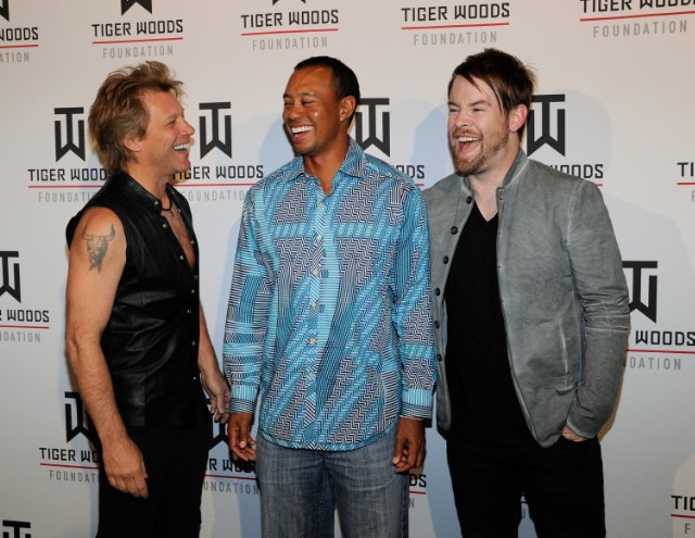 Tiger Woods, Jon Bon Jovi, David Cook