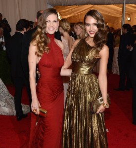 Met Ball Basically Well-Played Carpet: Hilary Swank and Jessica Alba