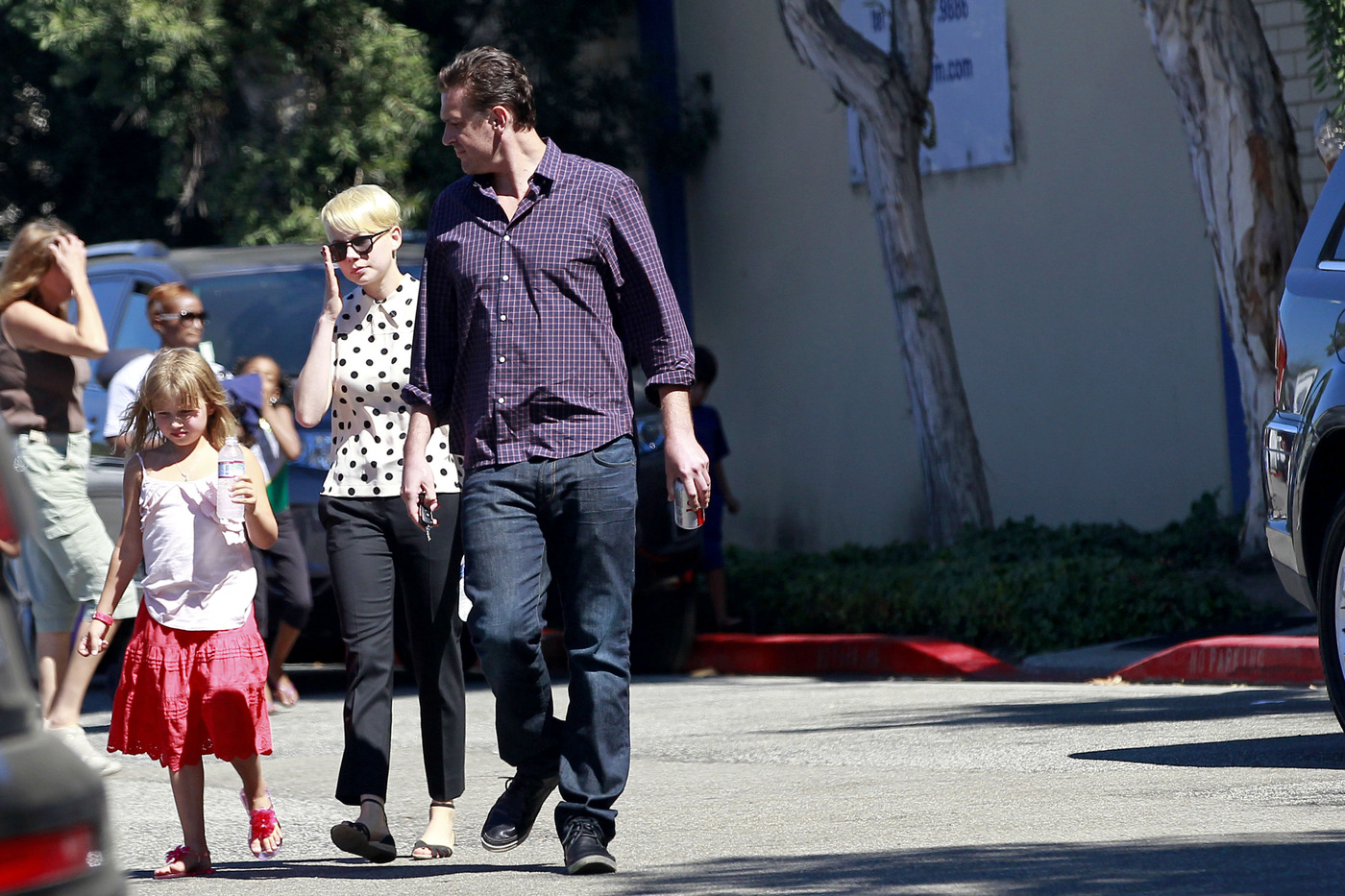 Jason Segel and Michelle Williams treat her daughter Matilda Ledger to ice cream and In-N-Out Burger in Los Angeles