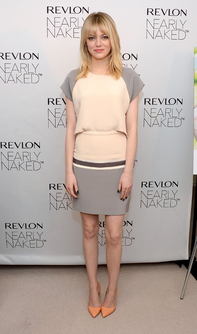 Emma Stone Revlon's NEW Nearly Naked Makeup Launch