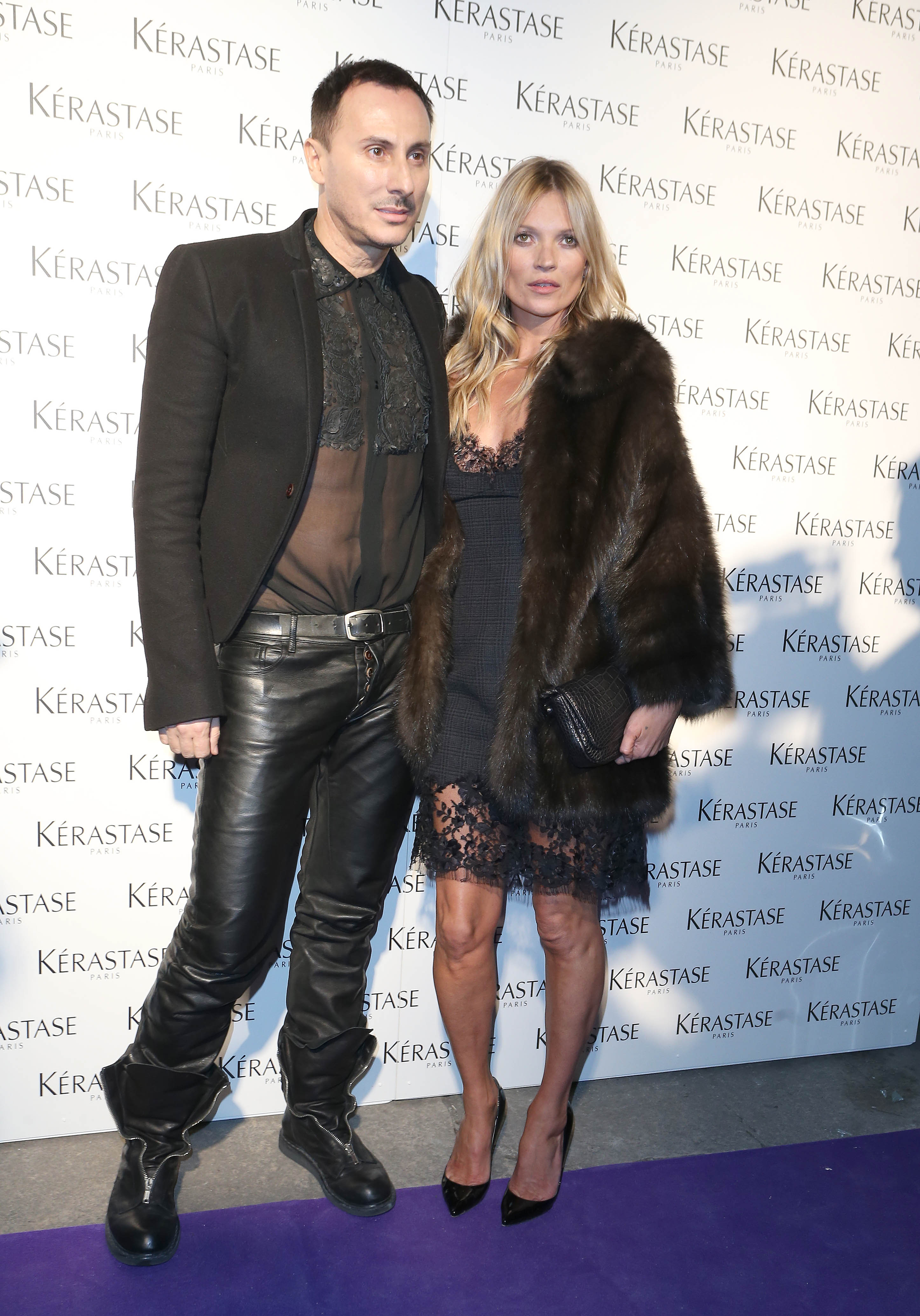 Kate Moss arrives at a Kerastase event in London