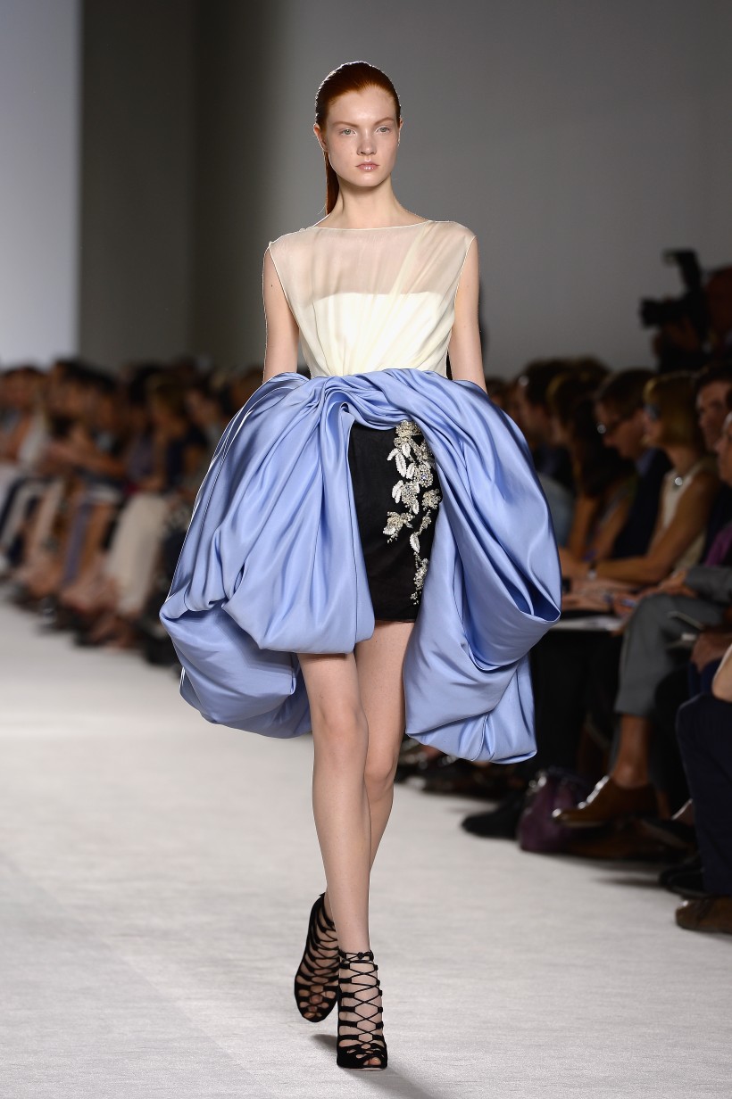 princess polly baby blue dress Giambattista Valli Metallic Tweed Long-Sleeve Mini Dress