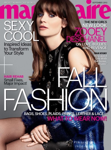 Fug the Cover: Zooey Deschanel on Marie Claire