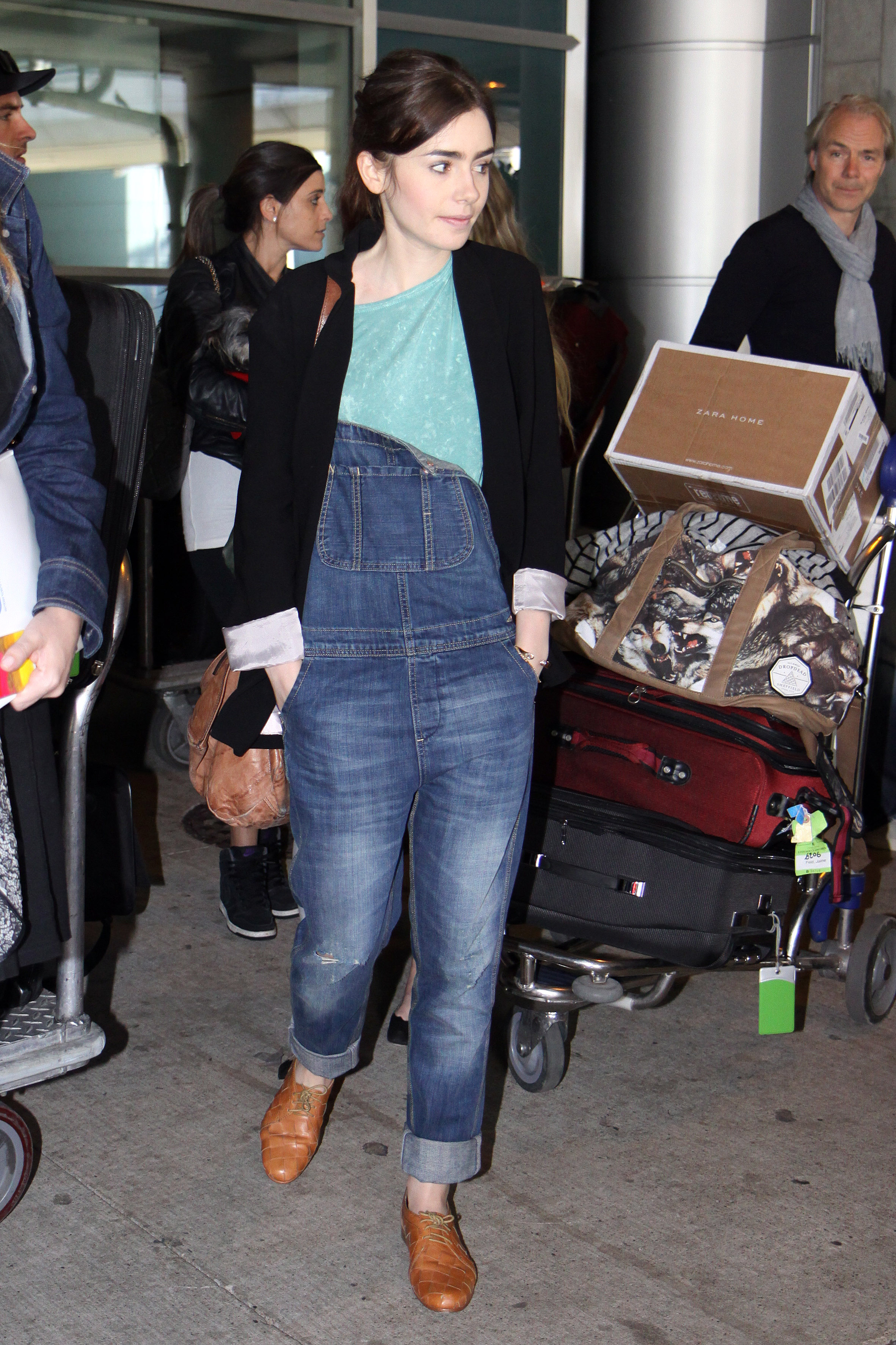 Lily Collins, Jamie Campbell Bower and 'Mortal Instruments' cast arrive in Toronto for Canadian Premiere