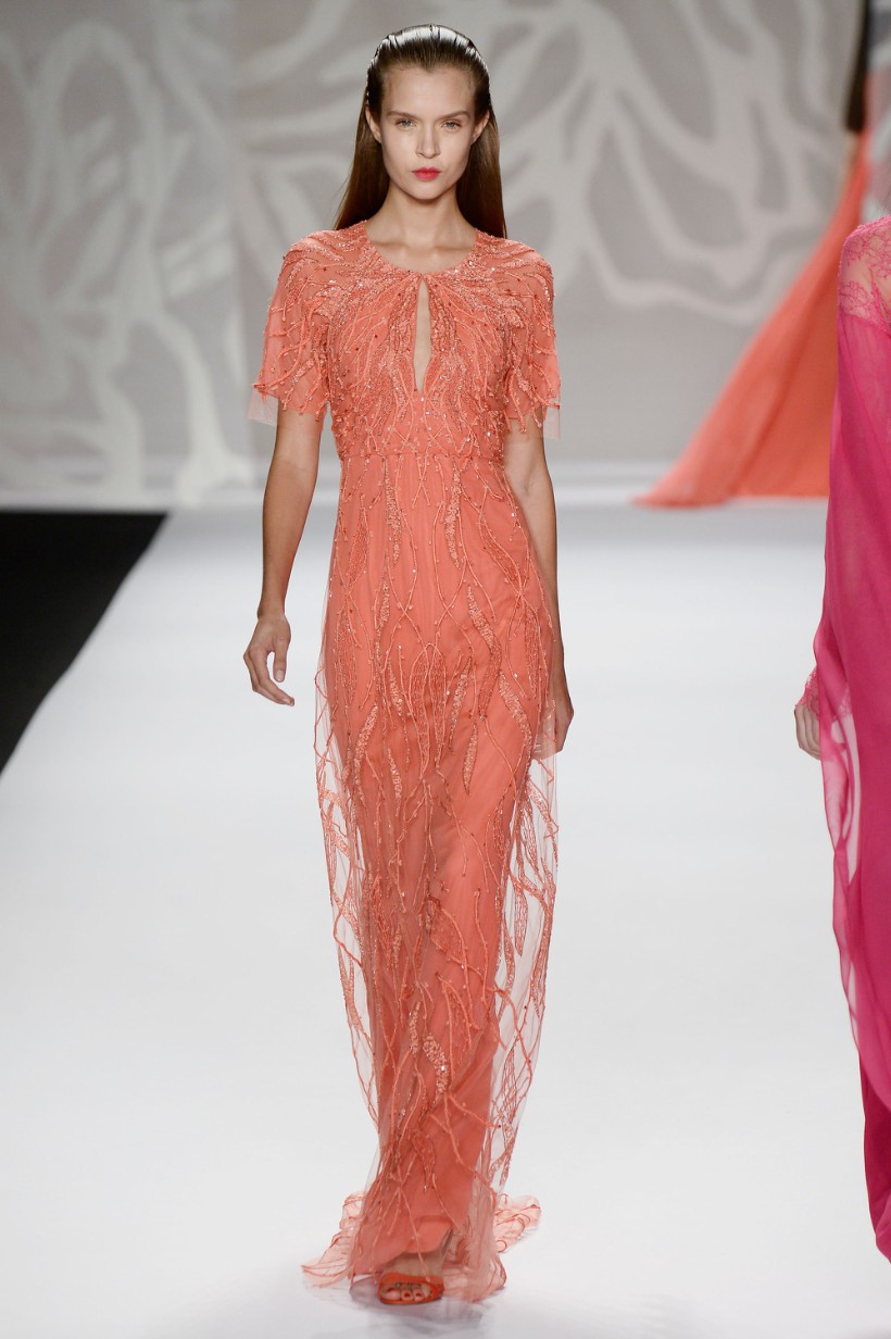 Monique Lhuillier - Runway - Mercedes-Benz Fashion Week Spring 2014
