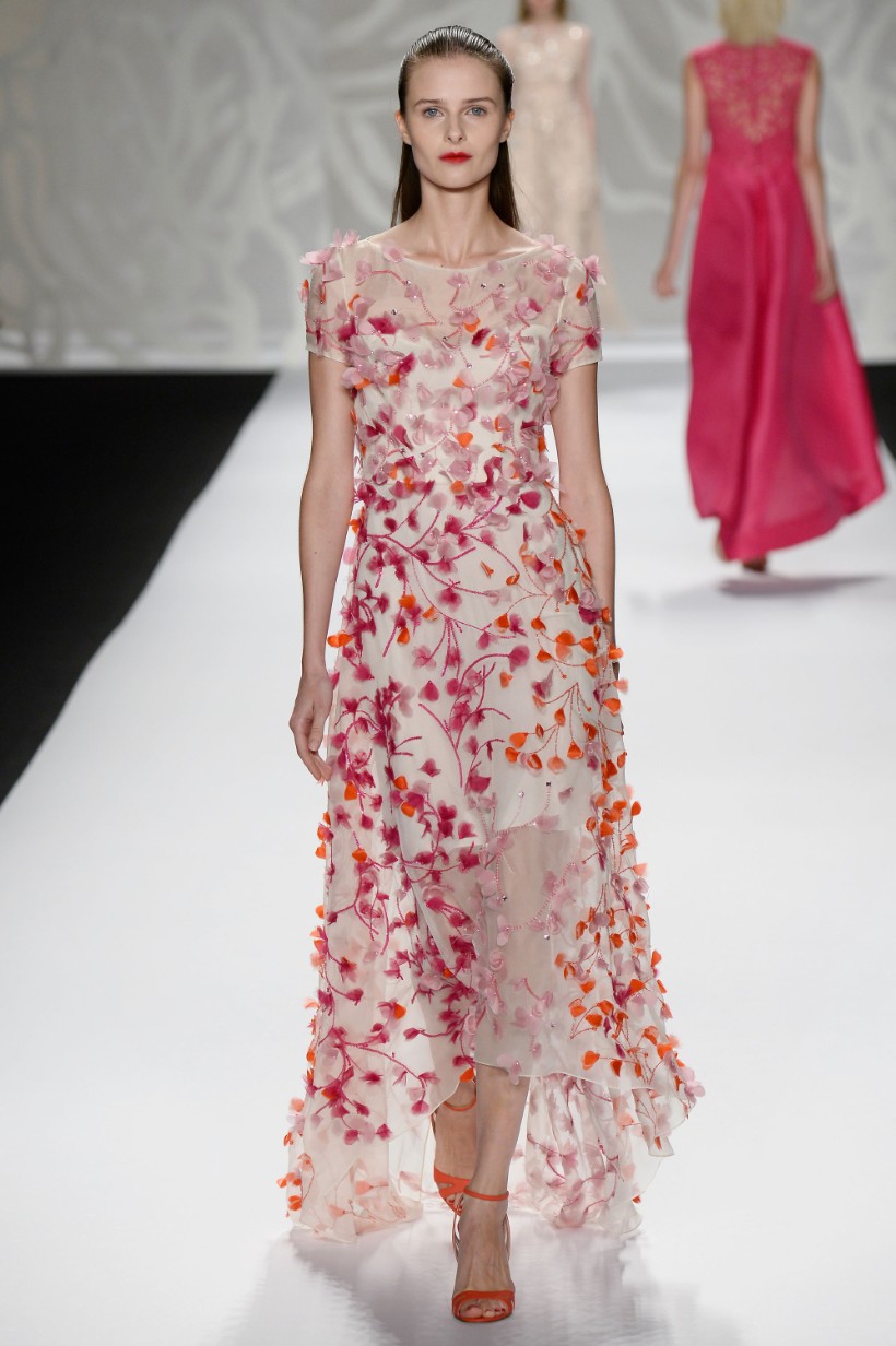 Monique Lhuillier - Runway - Mercedes-Benz Fashion Week Spring 2014