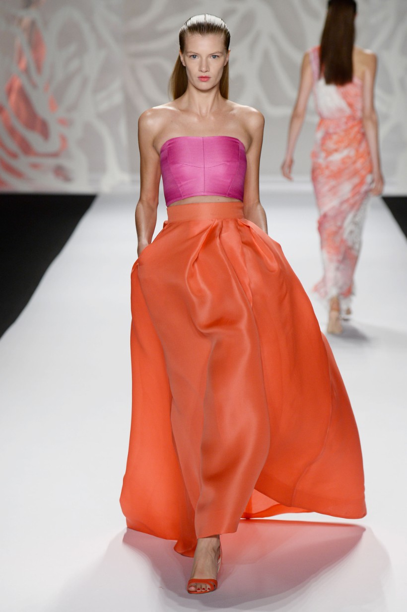 Monique Lhuillier - Runway - Mercedes-Benz Fashion Week Spring 2014