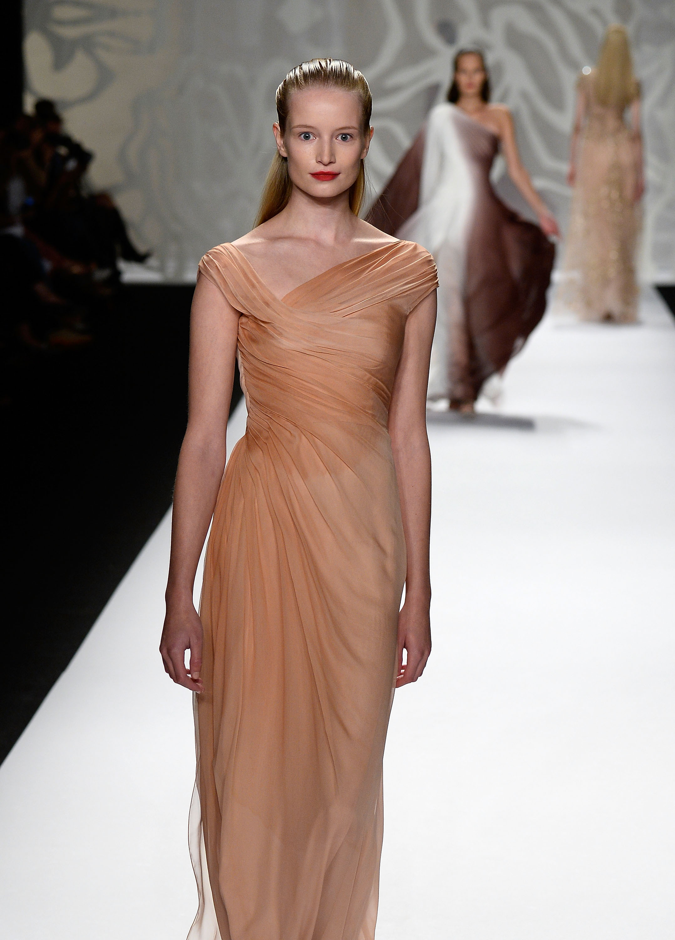 Monique Lhuillier - Runway - Mercedes-Benz Fashion Week Spring 2014