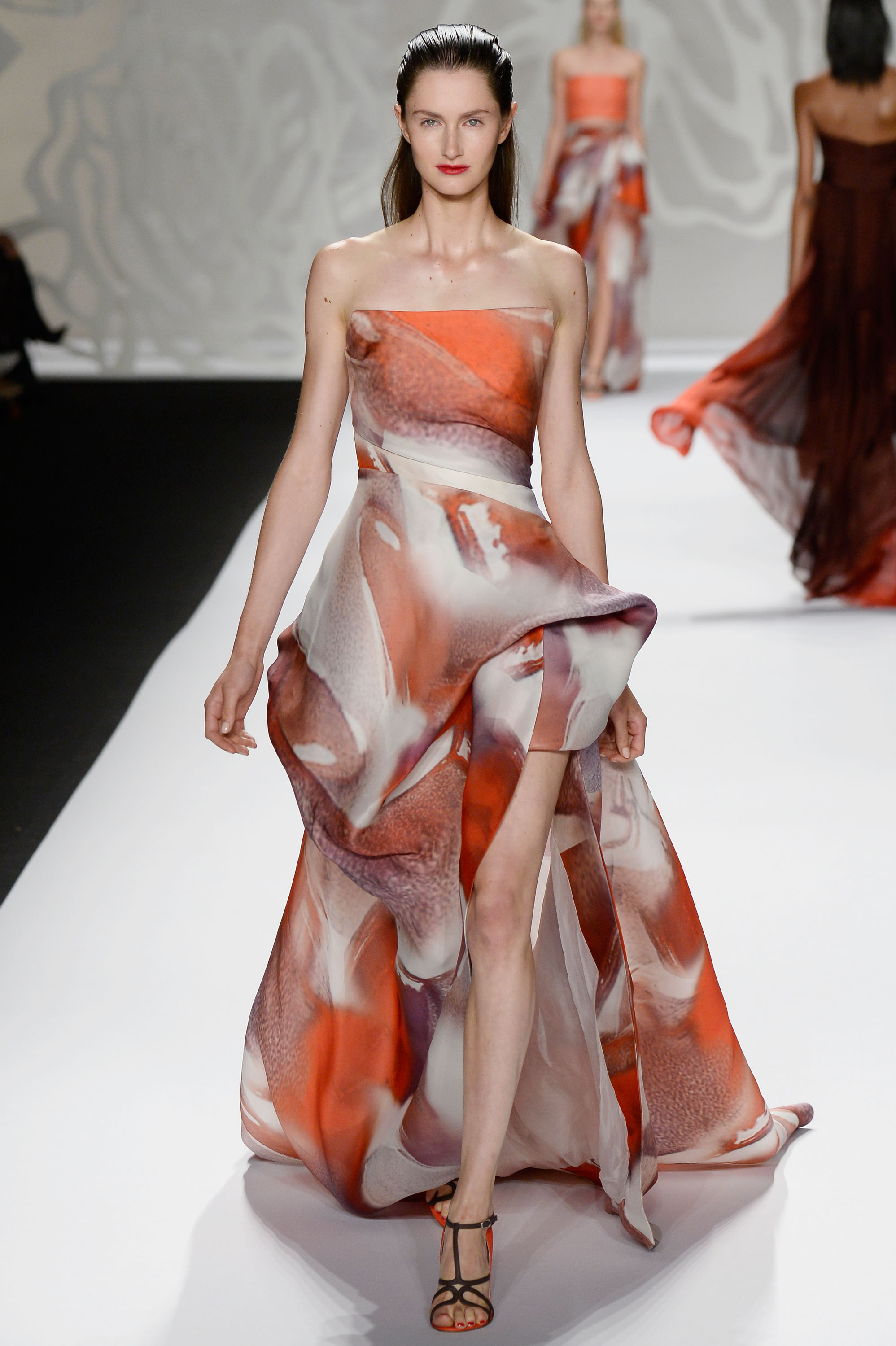 Monique Lhuillier - Runway - Mercedes-Benz Fashion Week Spring 2014