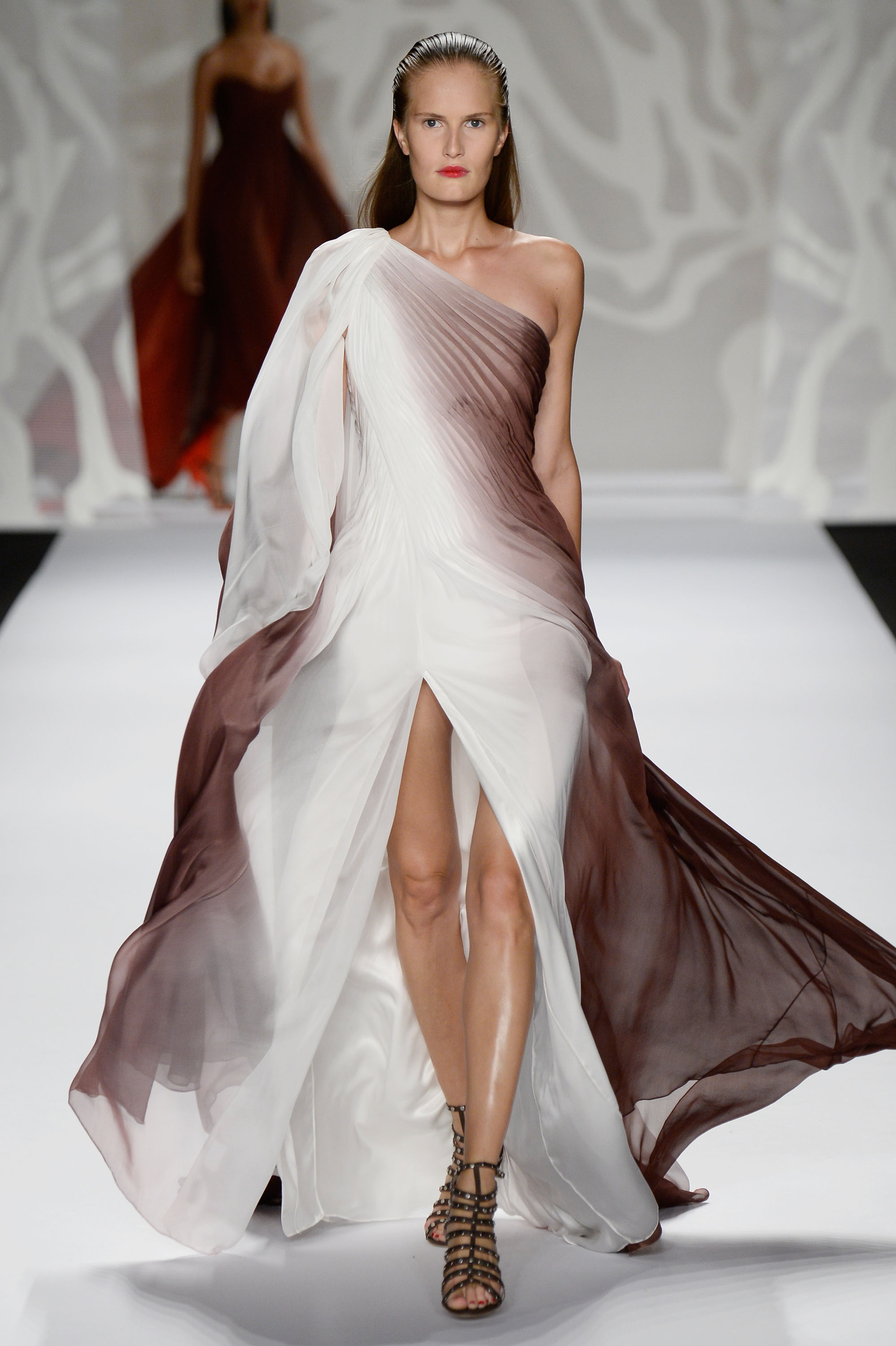 Monique Lhuillier - Runway - Mercedes-Benz Fashion Week Spring 2014