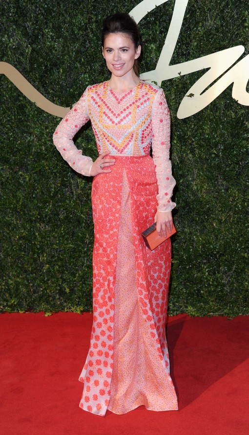 British Fashion Awards Fug Carpet: Hayley Atwell