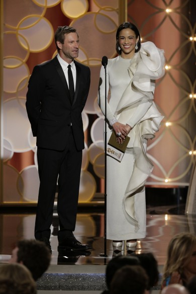 Golden Globes Fug Carpet: Paula Patton