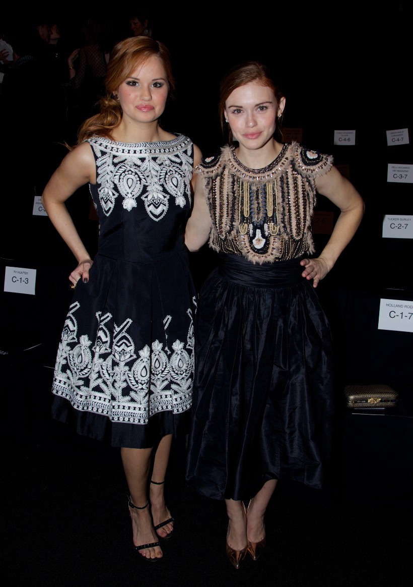 Debby Ryan and Holland Roden at Naeem Khan - Naeem Khan Fashion - 12