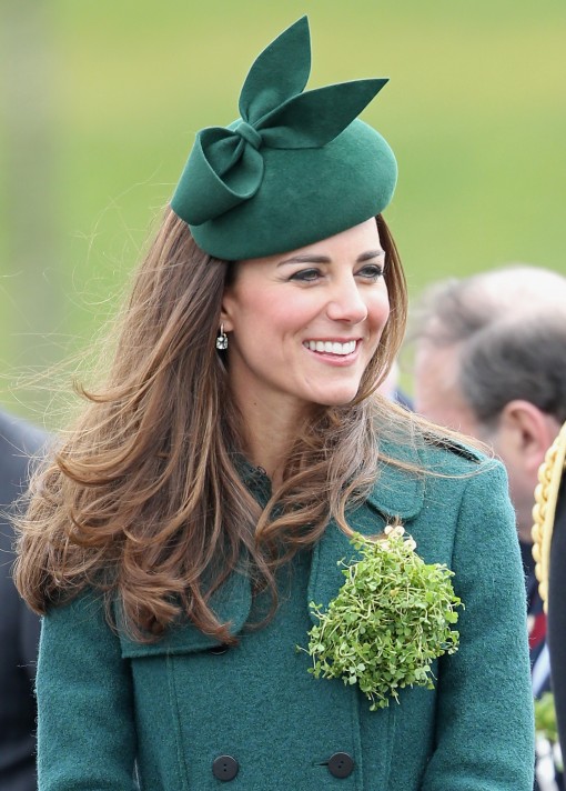 Well Played, Kate Middleton in Hobbs and Gina Foster (and Prince William in his dress uniform) at the Irish Guards&#8217; St. Patrick&#8217;s Day Parade