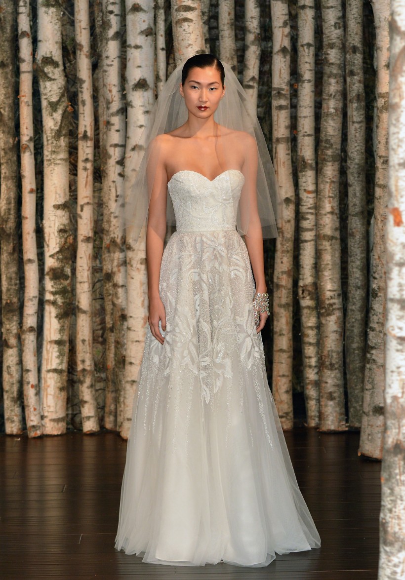 navy blue dress for baby girl Carolina Herrera A-Line Wedding Dresses main image 0