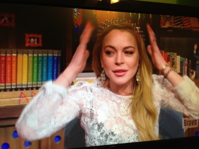 Fug the Show: Lindsay Lohan on “Watch What Happens Live”