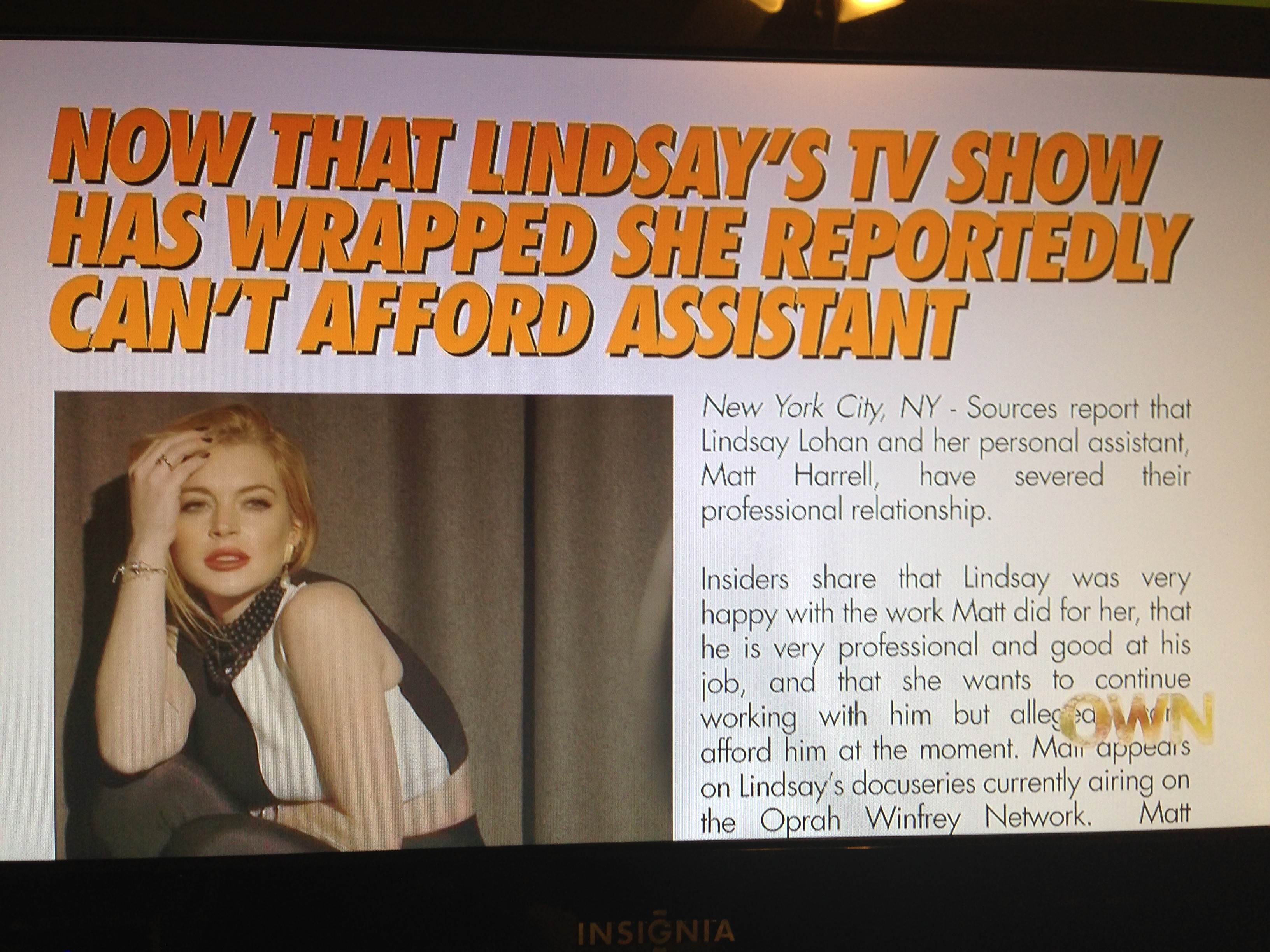 Lindsay on OWN, season finale