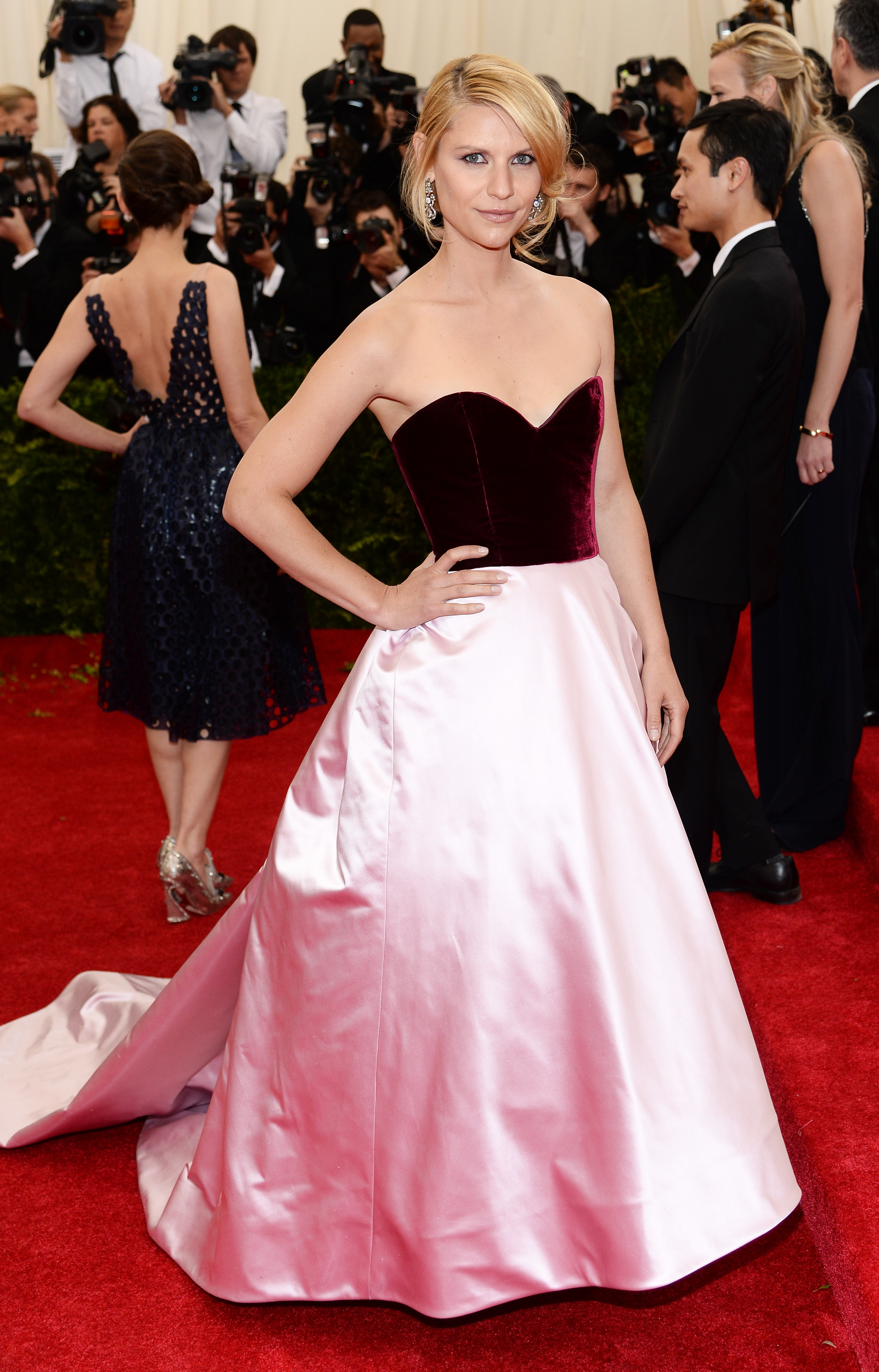Emma Stone flaunts pink Thakoon at the 2014 Met Gala