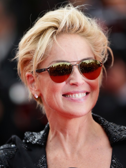 Cannes Fugtacular Carpet: Sharon Stone in Pucci
