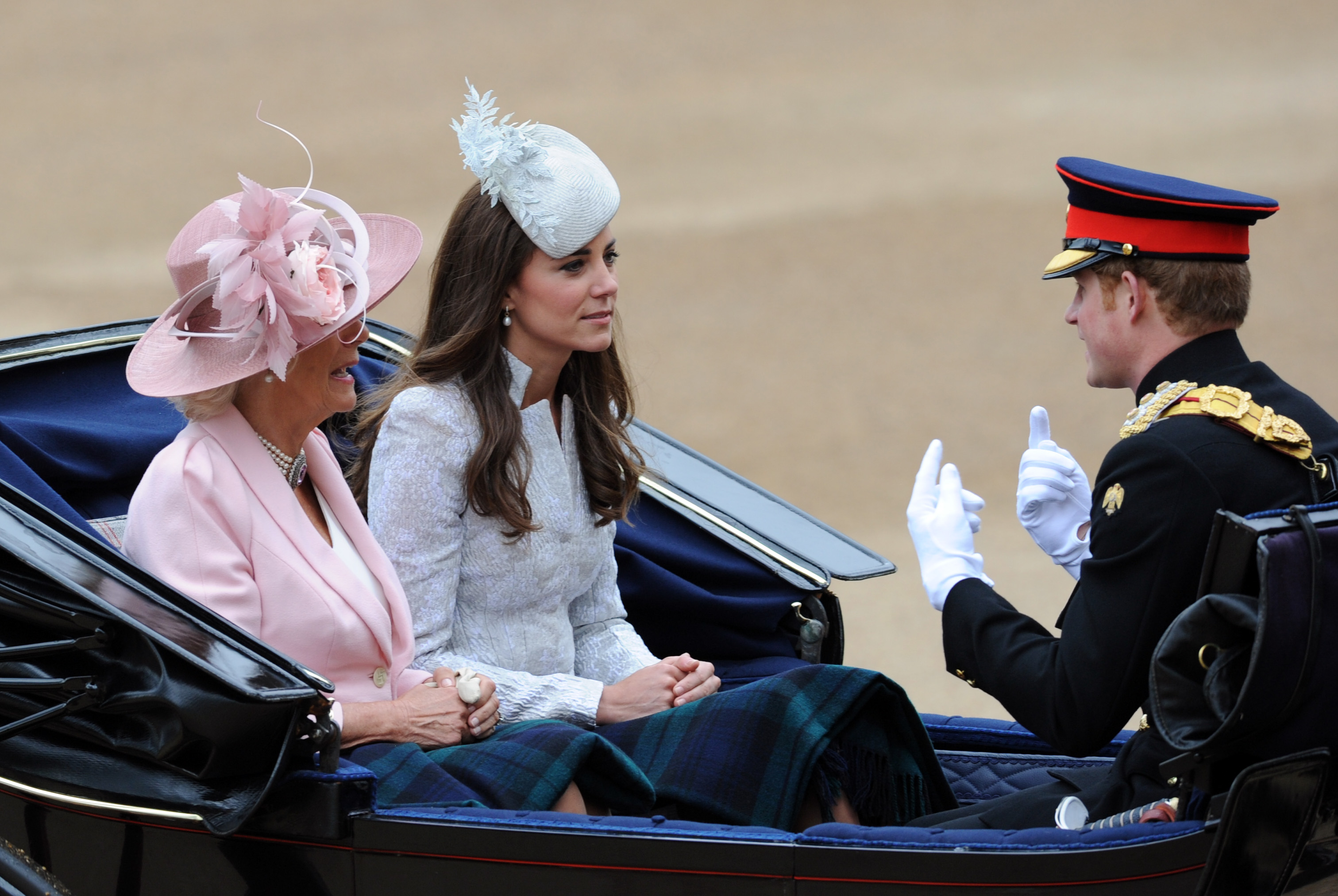 Prince Harry, Prince William, and Kate at Trooping The Color 2014 (1)