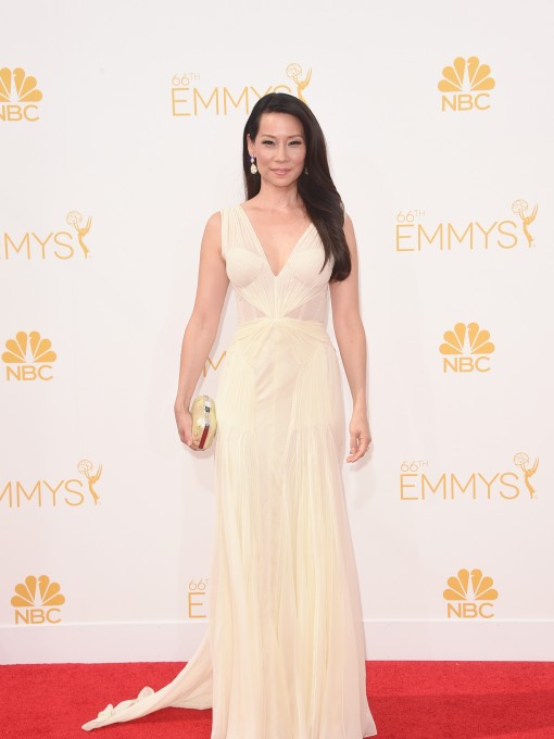 Emmys Meh Carpet: Lucy Liu in Zac Posen