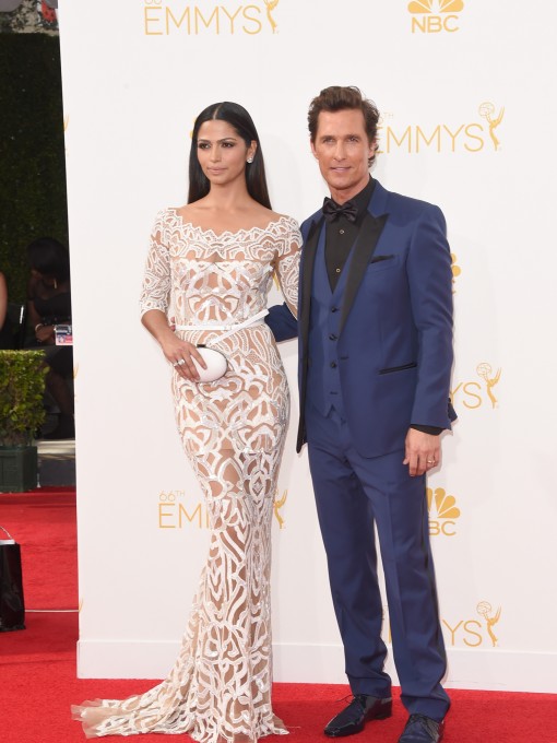 Emmy Awards Fug or Fab: Camila Alves in Zuhair Murad, and Matthew McConaughey