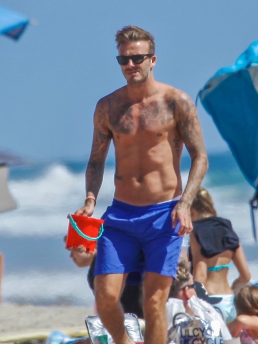 Your Afternoon Man: David Beckham at the Beach