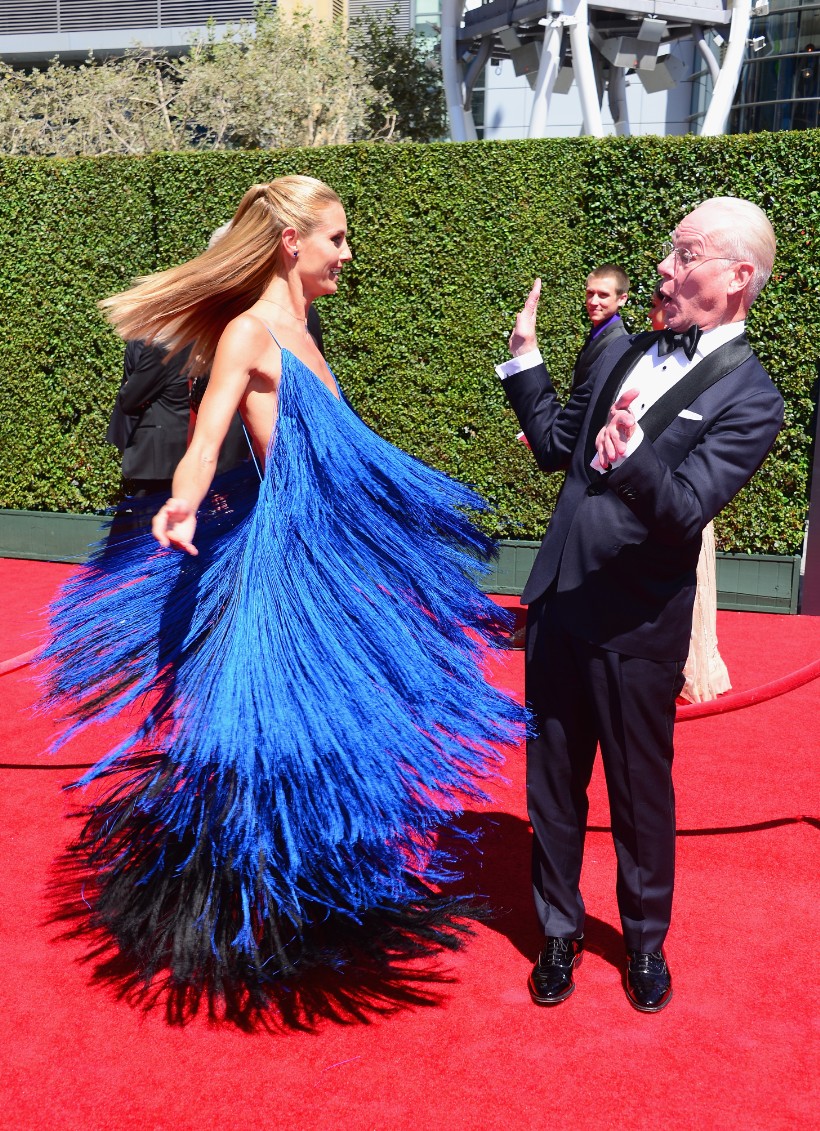 Heidi Klum and Tim Gunn at Creative Arts Emmys
