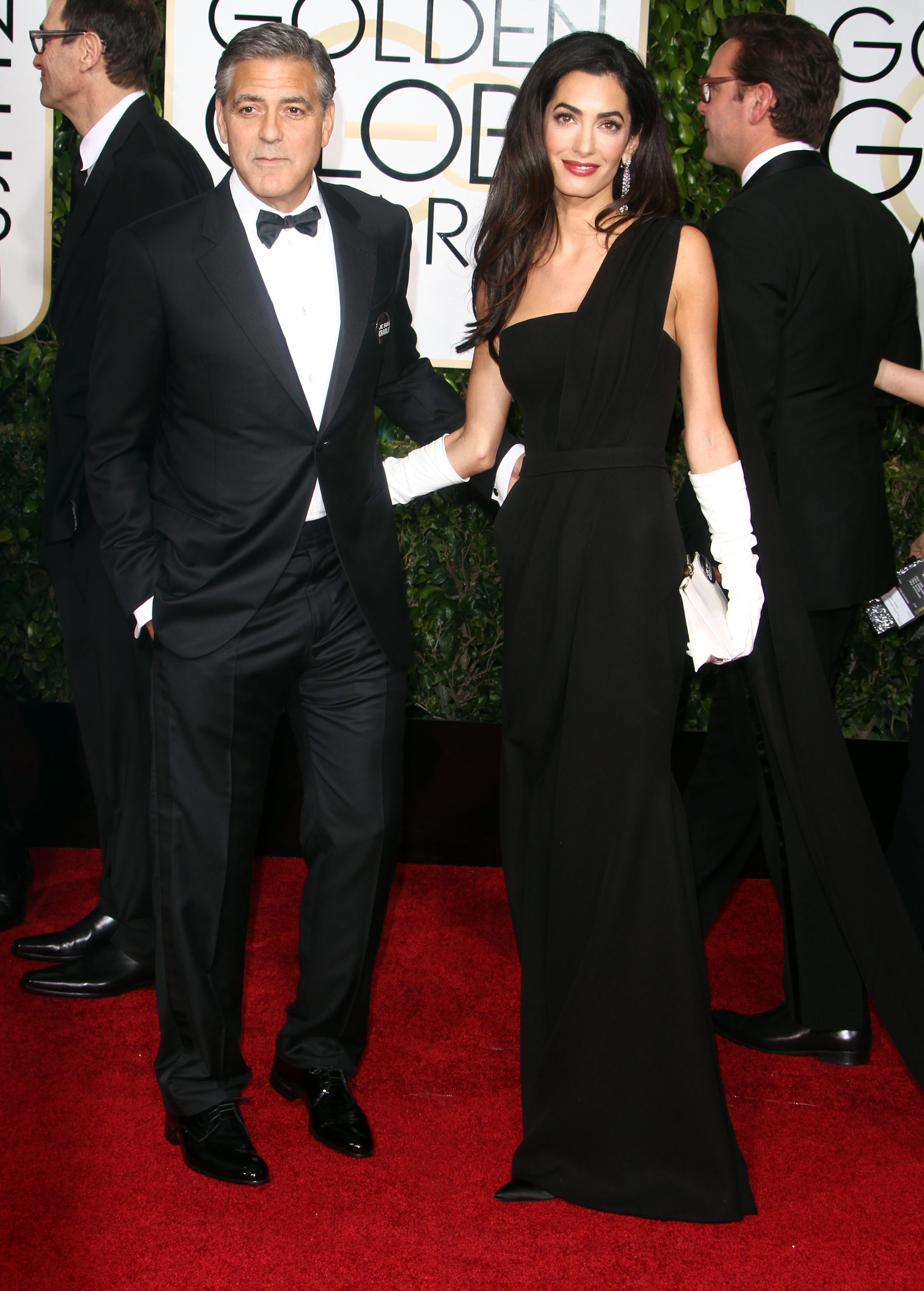 Golden Globes Fug or Fab: George and Amal (in Dior)
