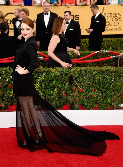 SAG Awards Fug Carpet: Emma Stone in Dior