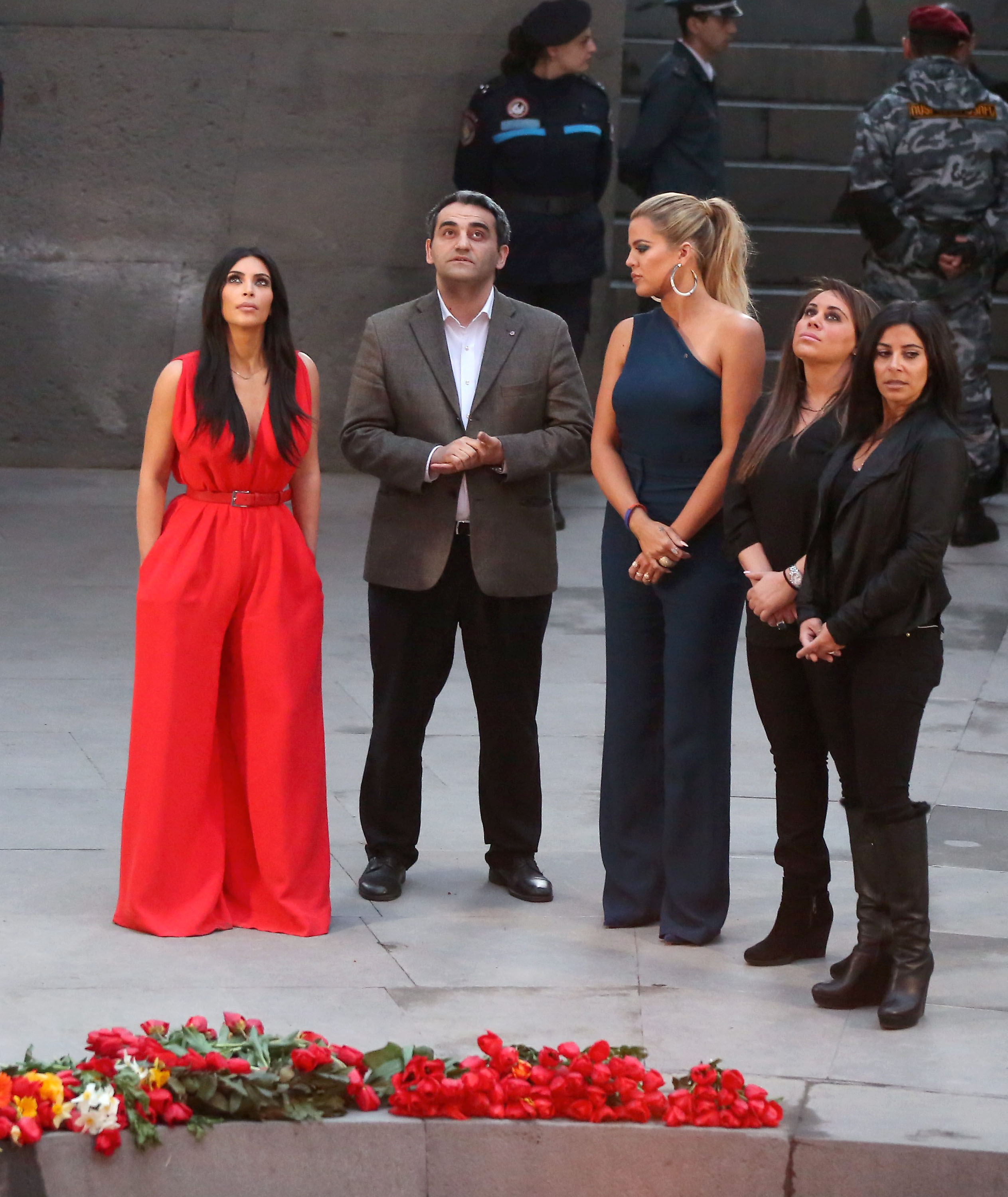 Kim Kardashian & Family Visit The Yerevan Genocide Memorial