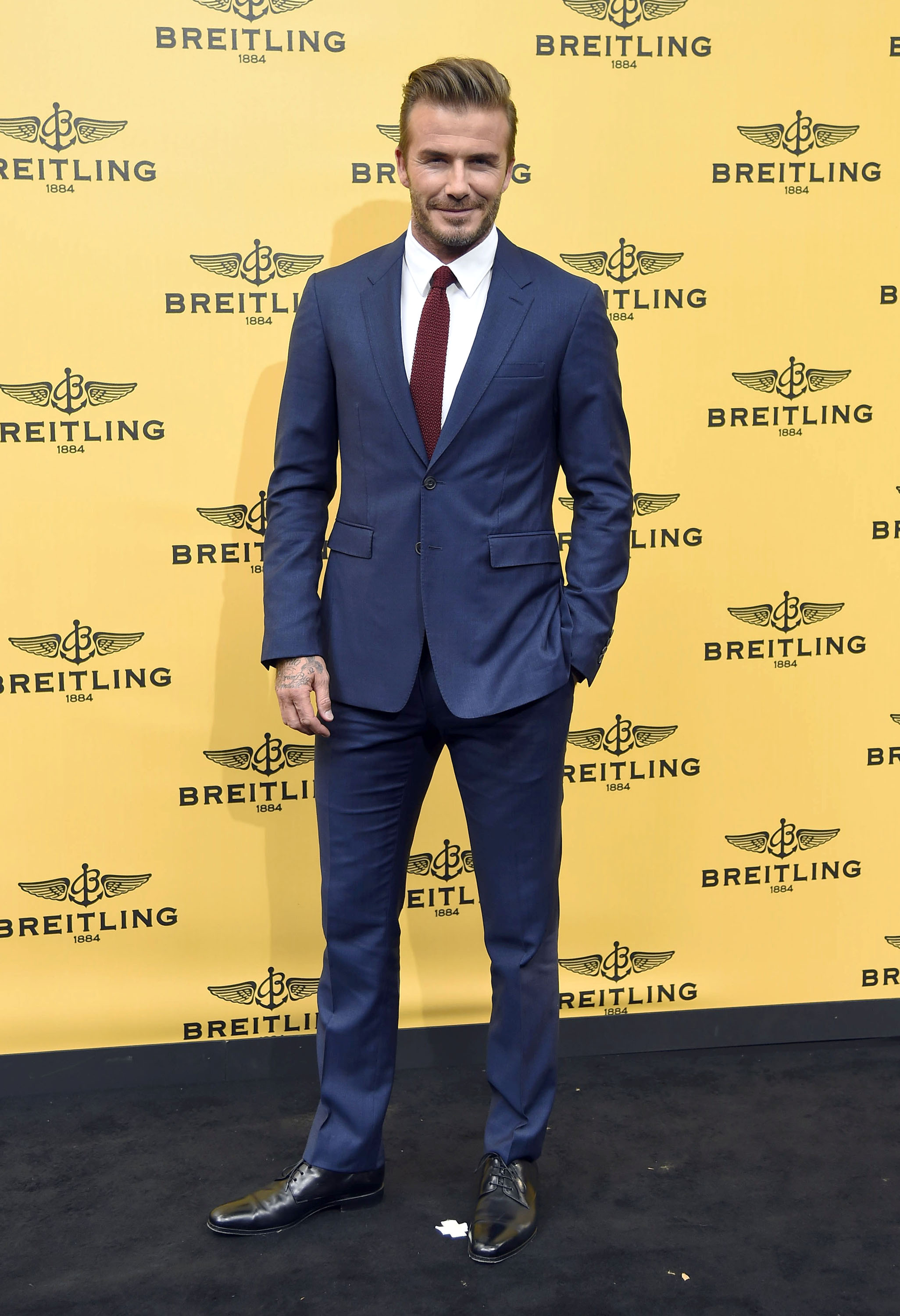 David Beckham Attends Breitling Madrid Store Opening