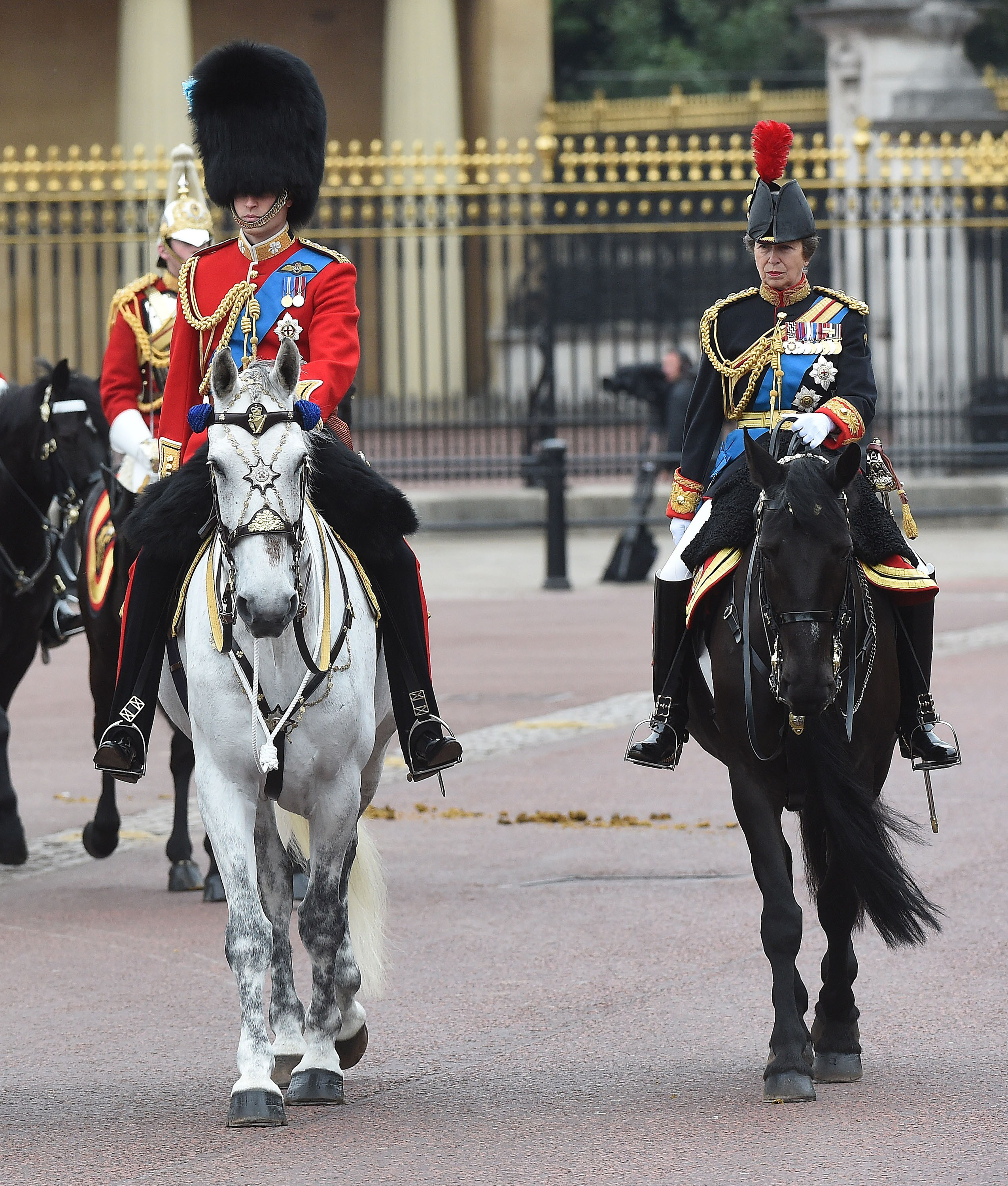 Princess Anne presents N.L. regiment with new colours