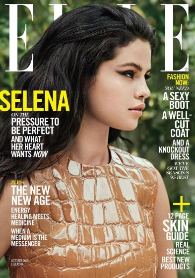 Selena Gomez on Elle Magazine, October 2015 cover