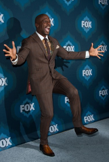 terry crews red carpet leaps jumps 2015
