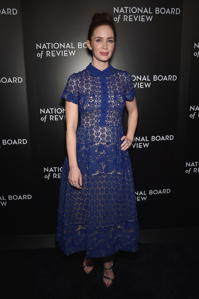 emily blunt national board of review 2016