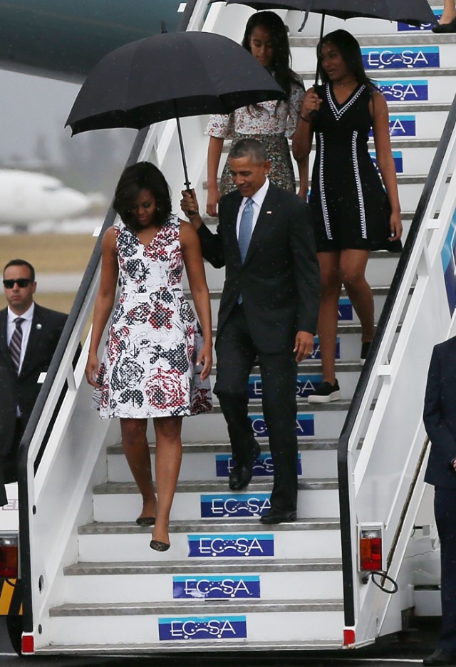 President Obama Arrives In Cuba For Historic Visit To Island