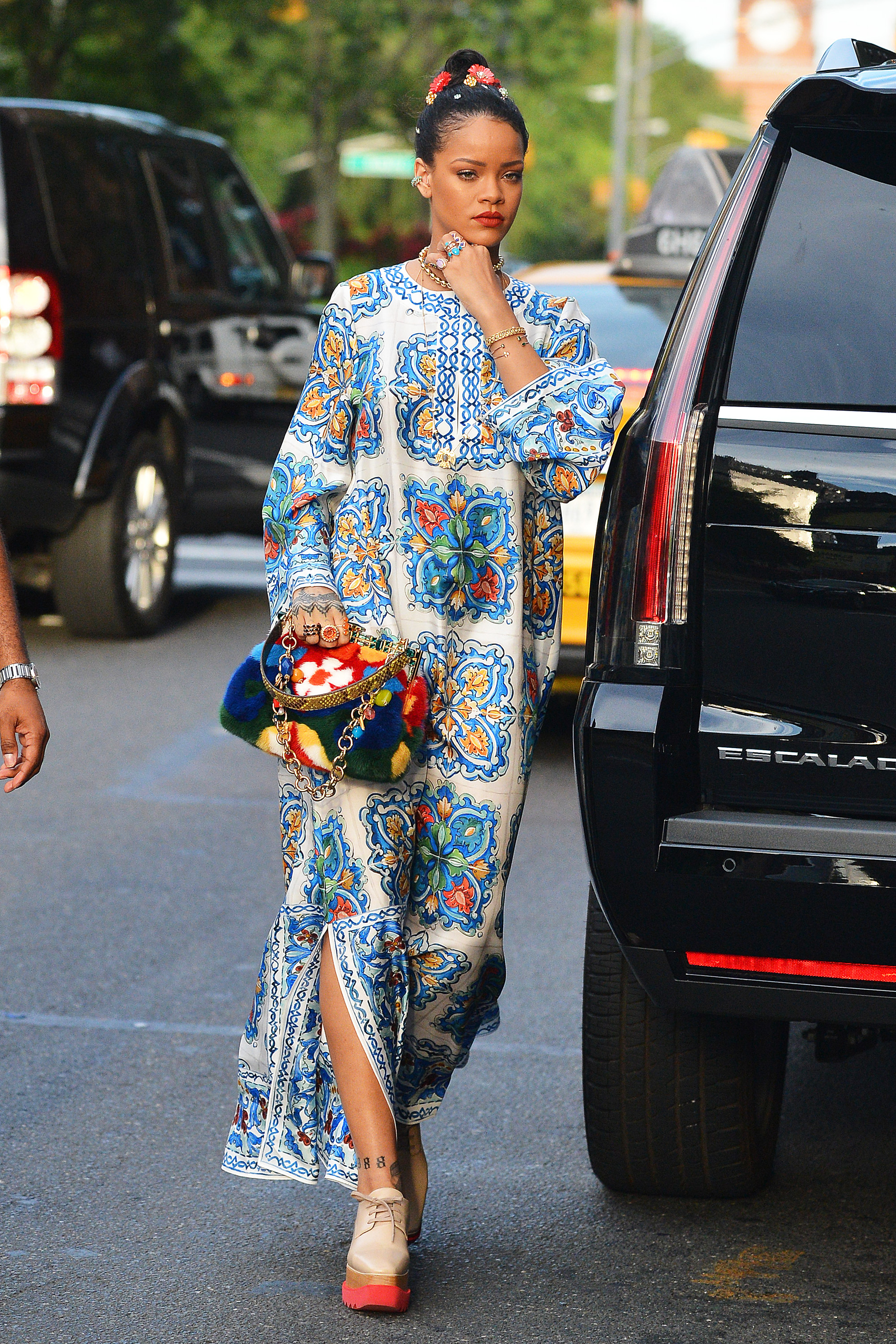 Rihanna Out And About In NYC