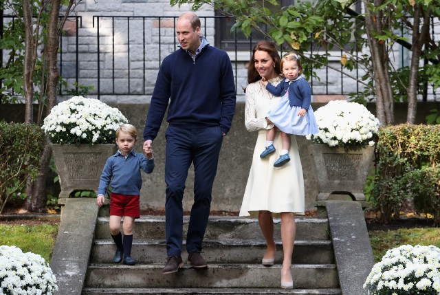 Prince Charlotte and Prince George at a Garden Party