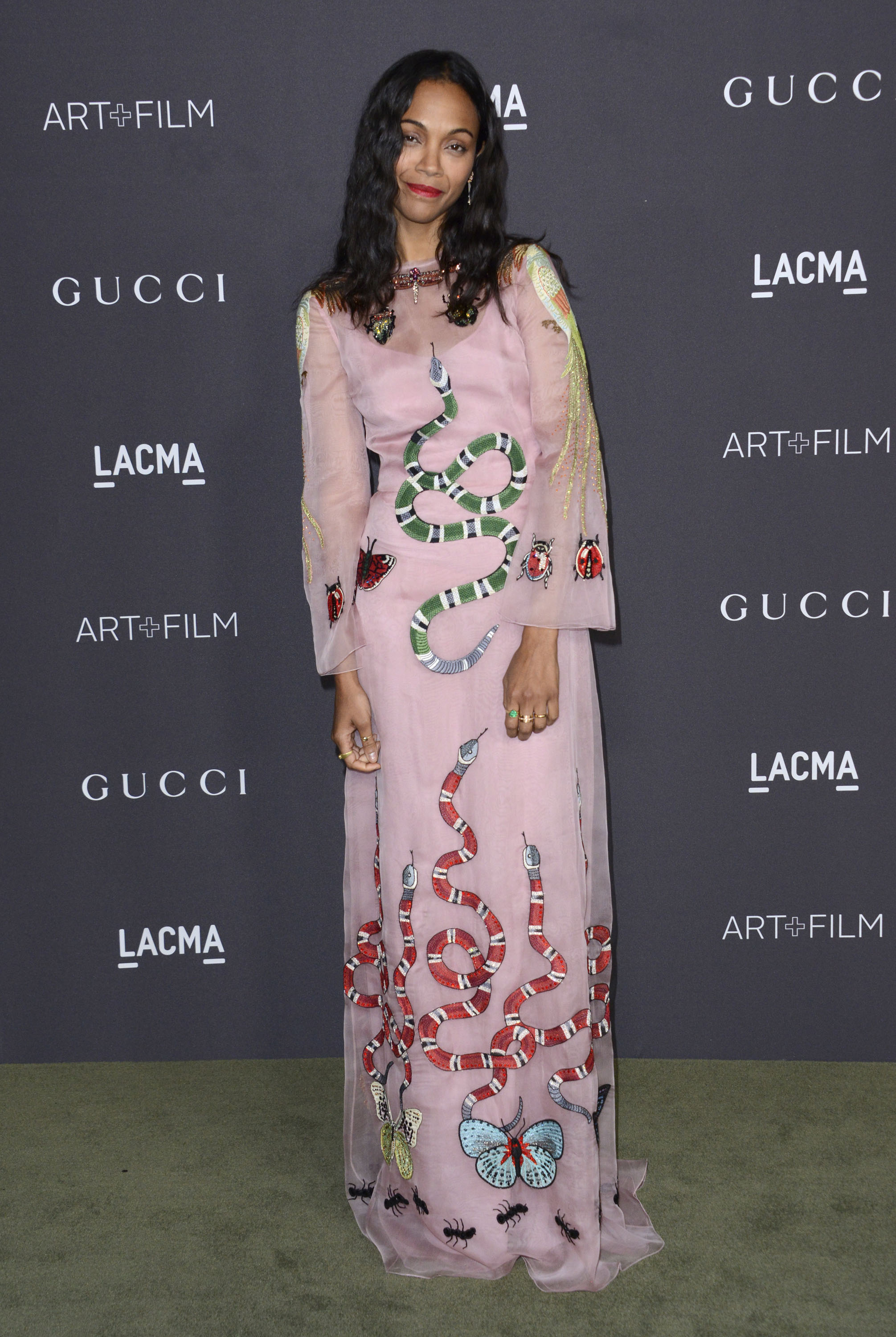 Fug or Fab: Zoe Saldana in Gucci at the LACMA Art + Film Gala