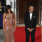 Well Played: Michelle Obama in Versace at Italian State Dinner