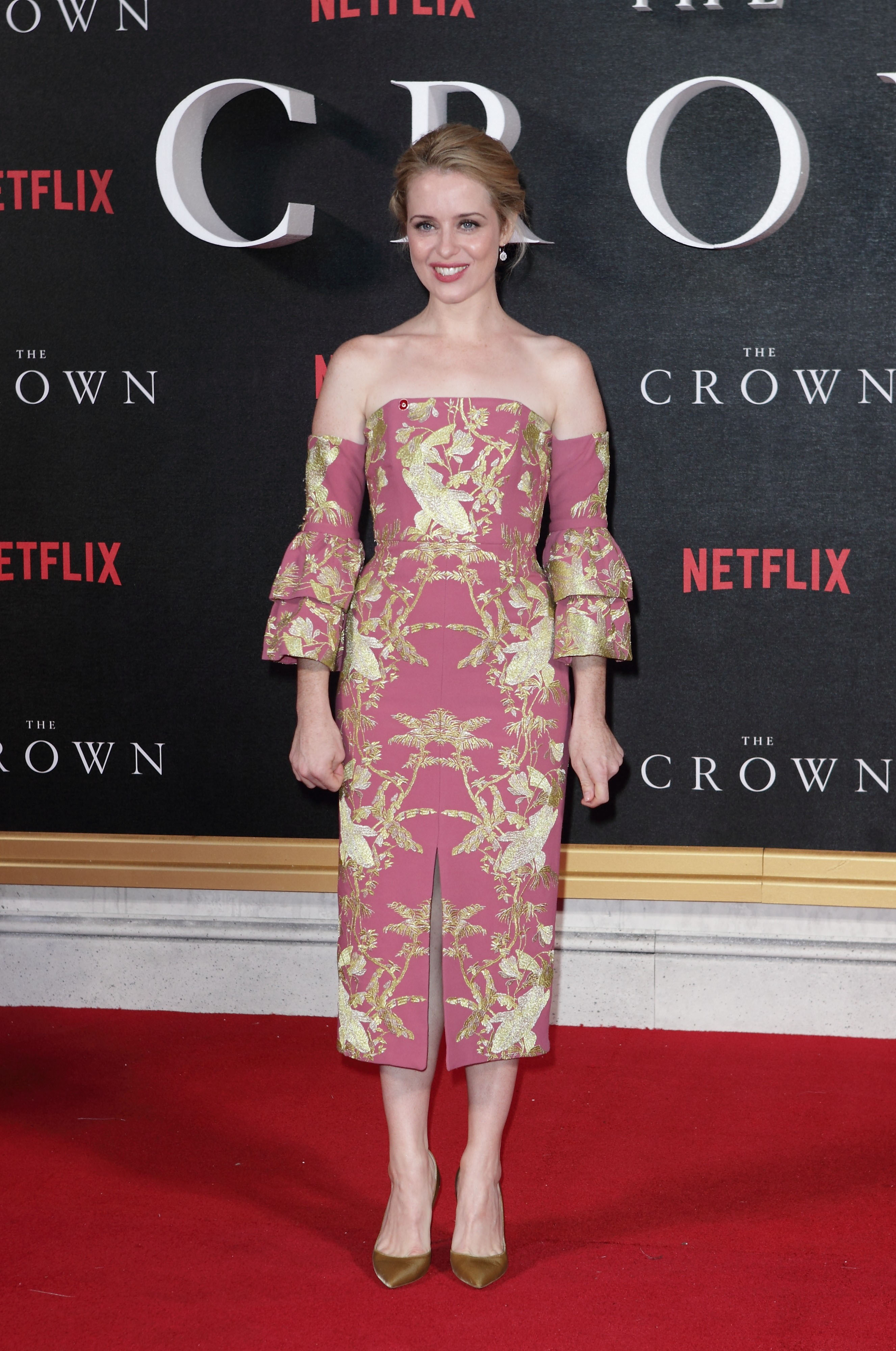 Unfug It Up: Claire Foy at the premiere of The Crown