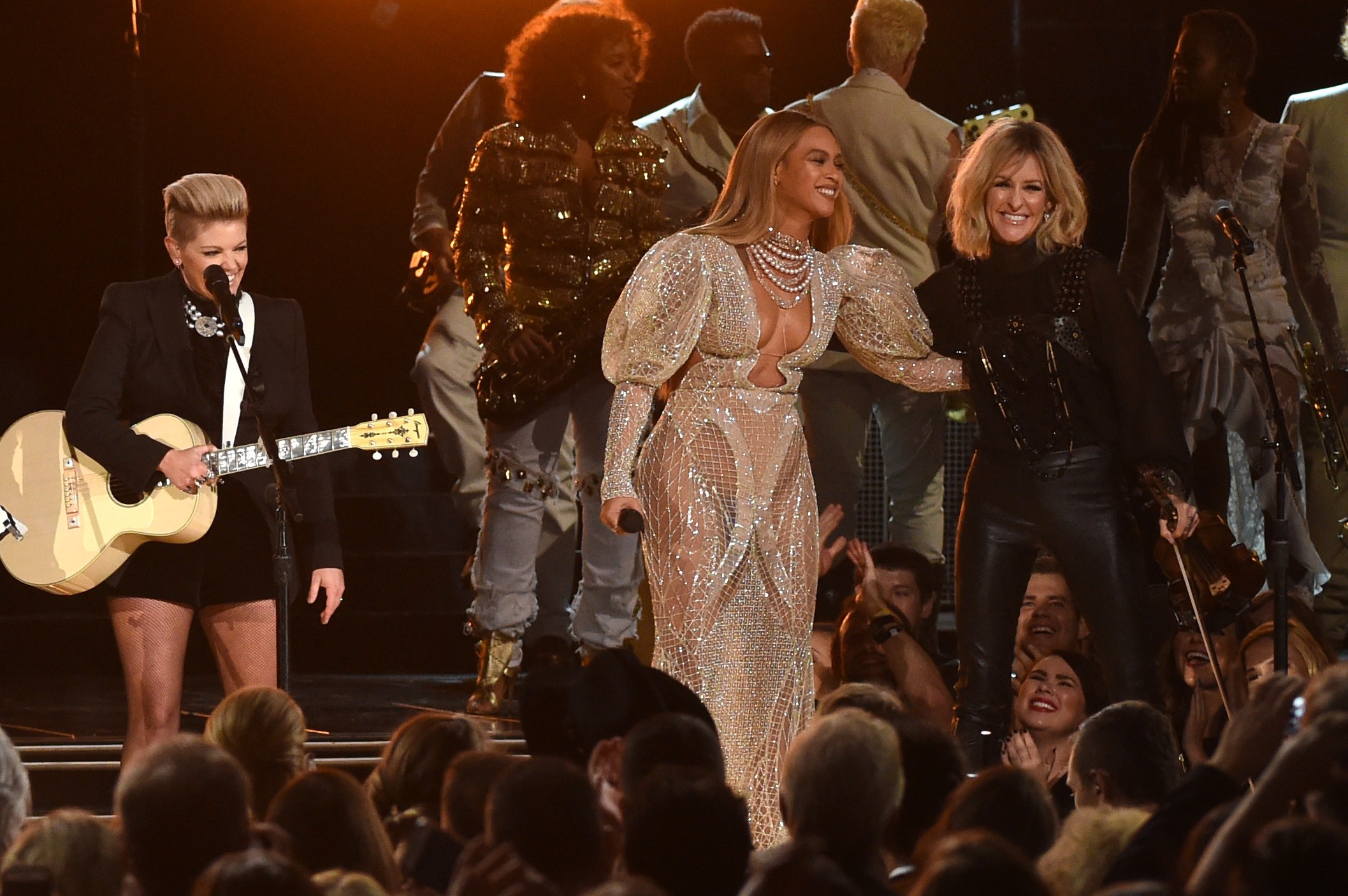 Beyonce Goes Sheer -- Again -- at CMA 50th Anniversary - Go Fug ...